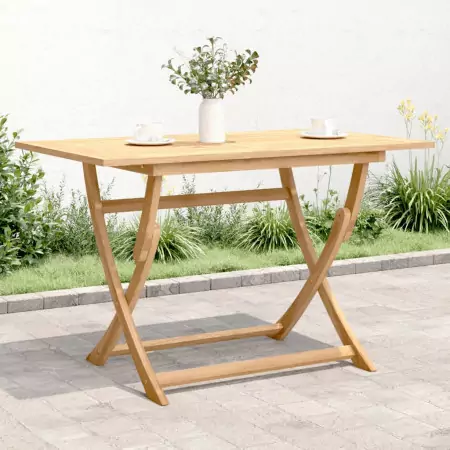 Tavolo da Giardino Pieghevole 120x70x75cm Legno Massello Acacia