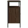 Mobile Lavabo Bagno Rovere Marrone 60x30x60cm Legno Multistrato