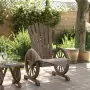 Sedia da Giardino Adirondack in Legno Massello di Abete