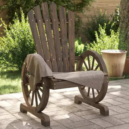 Sedie da Giardino Adirondack 2 pz in Legno Massello di Abete