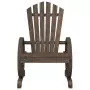 Sedie da Giardino Adirondack 2 pz in Legno Massello di Abete