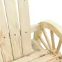 Sedie da Giardino Adirondack 2 pz in Legno Massello di Abete