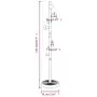 Appendiabiti Bianco 172 cm in Ferro Verniciato a Polvere