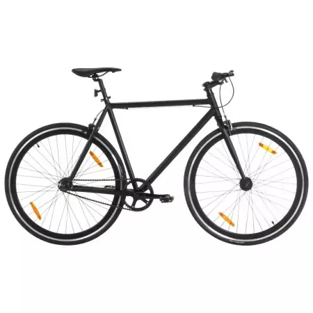 Bicicletta a Scatto Fisso Nera 700c 59 cm