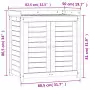 Tavolo Invaso con Ripiani Marrone 82,5x50x86,5 cm Massello Pino