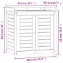 Tavolo Invaso con Ripiani 82,5x50x86,5cm Legno Massello Douglas