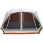 Tenda da Campeggio con LED Grigia e Arancione 443x437x229 cm