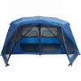 Tenda da Campeggio 10 Persone Blu 443x437x229 cm