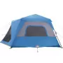 Tenda da Campeggio 10 Persone Blu 443x437x229 cm