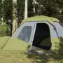 Tenda da Campeggio 6 Persone Verde 344x282x192 cm