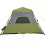 Tenda da Campeggio 6 Persone Verde 344x282x192 cm