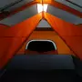 Tenda da Campeggio con LED Grigia e Arancione 441x288x217 cm