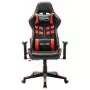 Sedia da Gaming Rossa e Nera in Similpelle