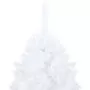 Albero di Natale Artificiale con Rami Folti Bianco 120 cm PVC