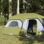 Tenda da Campeggio 9 Persone Verde 441x288x217 cm