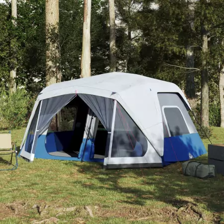 Tenda da Campeggio con LED Azzurra 443x437x229 cm