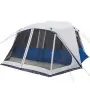 Tenda da Campeggio con LED Azzurra 443x437x229 cm