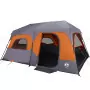Tenda da Campeggio 9 Persone Grigia e Arancione 441x288x217 cm