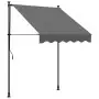 Tenda da Sole Retrattile Antracite 150x150 cm Tessuto e Acciaio