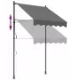 Tenda da Sole Retrattile Antracite 150x150 cm Tessuto e Acciaio