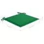 Cuscini per Sedie da Giardino 6 pz Verdi 40x40x3 cm in Tessuto