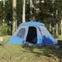 Tenda da Campeggio 6 Persone Blu 344x282x192 cm