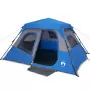 Tenda da Campeggio 6 Persone Blu 344x282x192 cm