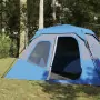 Tenda da Campeggio 6 Persone Blu 344x282x192 cm