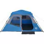 Tenda da Campeggio 6 Persone Blu 344x282x192 cm