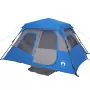 Tenda da Campeggio 6 Persone Blu 344x282x192 cm