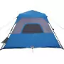 Tenda da Campeggio 6 Persone Blu 344x282x192 cm