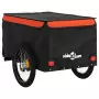 Rimorchio da Bici Nero e Arancione 45 kg in Ferro