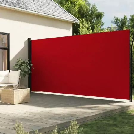 Tenda da Sole Laterale Retrattile Rossa 200x500 cm