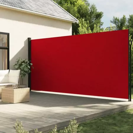 Tenda da Sole Laterale Retrattile Rossa 220x500 cm