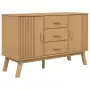 Credenza OLDEN Marrone 114x43x73,5 cm in Legno Massello di Pino