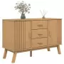 Credenza OLDEN Marrone 114x43x73,5 cm in Legno Massello di Pino