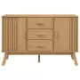 Credenza OLDEN Marrone 114x43x73,5 cm in Legno Massello di Pino