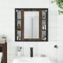 Mobile Bagno Specchio Rovere Marrone 60x16x60 Legno Multistrato