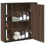 Mobile Bagno Specchio Rovere Marrone 60x16x60 Legno Multistrato