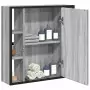 Mobile Specchio da Bagno Grigio Sonoma 60x16x60 cm Multistrato