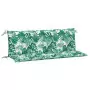 Cuscini Panca Giardino 2 pz a Foglie 150x50x7 cm Tessuto Oxford