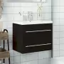 Mobile da Bagno con Lavabo Integrato Nero