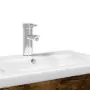 Mobile da Bagno con Lavabo Integrato Rovere Fumo