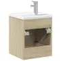 Mobile da Bagno con Lavabo Integrato Rovere Sonoma