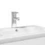 Mobile da Bagno con Lavabo Integrato Bianco Lucido