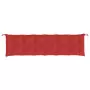 Cuscino per Panca Rosso 200x50x7 cm in Tessuto Oxford