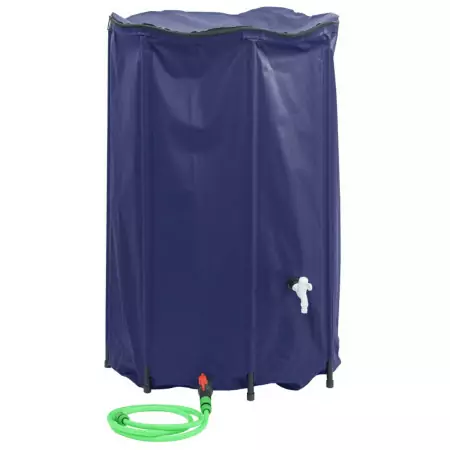 Serbatoio Acqua con Rubinetto Pieghevole 1000 L in PVC