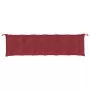 Cuscino per Panca Rosso Vino 200x50x7 cm in Tessuto Oxford