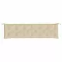 Cuscino per Panca Beige 200x50x7 cm in Tessuto Oxford