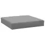 Cuscino per Pallet Grigio 60x60x8 cm in Tessuto Oxford